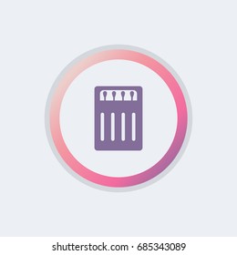 Matches icon with box