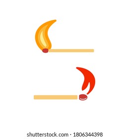 matches icon design, vector template