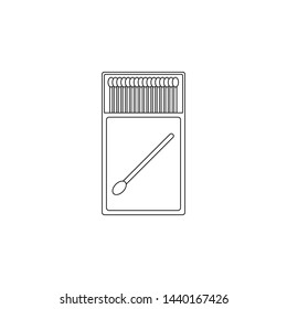 matches icon. Element of camping for mobile concept and web apps icon. Outline, thin line icon for website design and development, app development