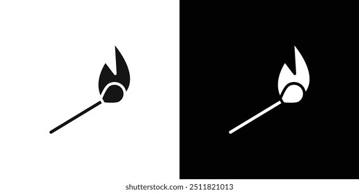 Matches icon Flat fill set collection