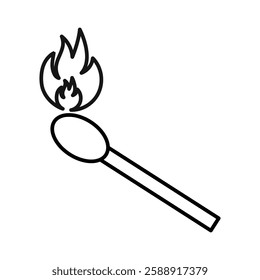 Matches icon Outline vector symbol sign