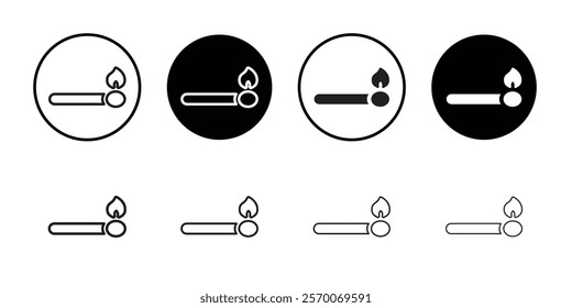 Matches icon Outline vector for web ui