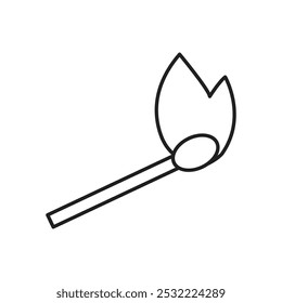 Matches icon. simple thin line icon.