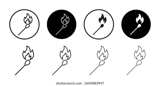 Matches icon Simple thin outline
