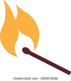Matches icon in trendy flat style isolated on white background