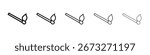 Matches icon vector outline set illustration sign