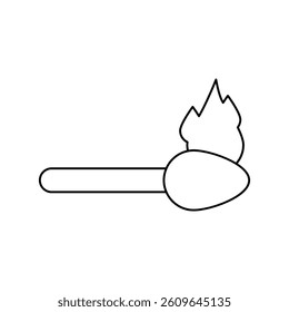 matches icon with white background vector stock illustration