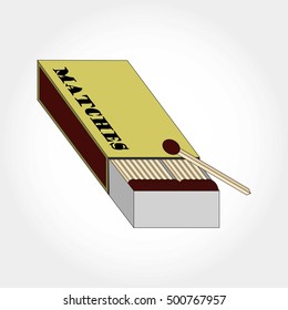 Matches Illustration. Isolated.