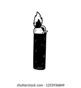 Matches Lighter Doodle Icon Vector