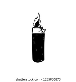 Matches Lighter Doodle Icon Vector