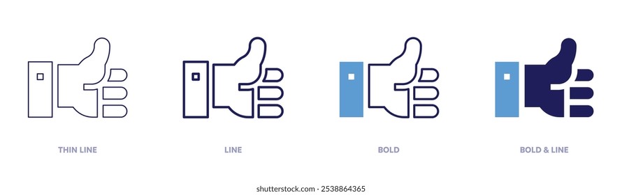 Matches like icon in 4 different styles. Thin Line, Line, Bold, and Bold Line. Duotone style. Editable stroke.