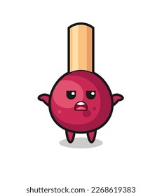 coincide con el personaje de la mascota diciendo que no sé, diseño de estilo lindo para camiseta, pegatina, elemento logo