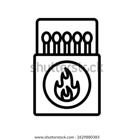 matches stick icon vector design template simple and clean