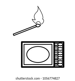 matches trendy icon vector template