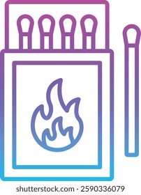 Matches vector icon. Can be used for printing, mobile and web applications.