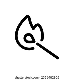 Matches Vector Icon, Outline style icon, from Adventure icons collection, isolated on white Background.