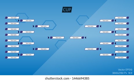 Matching 16 teams with an elegant background.