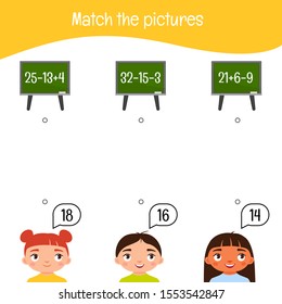 Matching children educational game. Activity for pre sсhool years kids and toddlers. Match the keys and locks.
