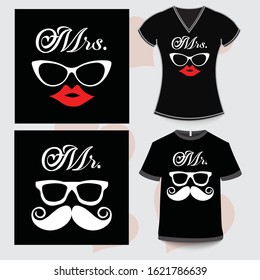 Matching Couple T Shirt Designs