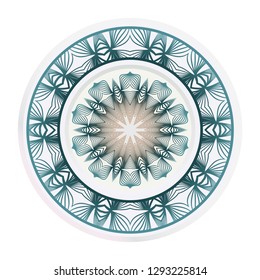 matching decorative plates. Decorative mandala ornament. Vector illustration. for interior design, circle medalion, colorful kitchen.