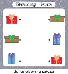 matching game, educational activity for kindergarten students