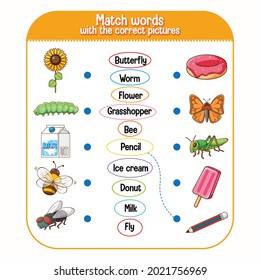 juego de correspondencia para vector de niños