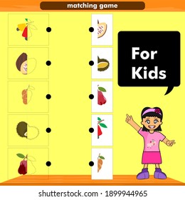 Matching games, educational games, solving puzzles for kids, perfect for child's homework.