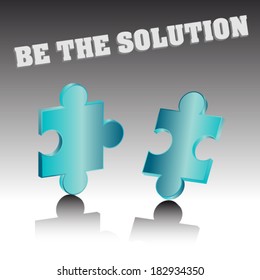 Matching puzzle pieces/Puzzle solution/vector design 