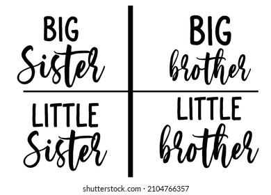 Matching sibling t shirt design 