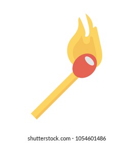 matchstick  burn flame 