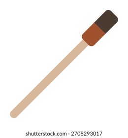 Un fósforo con una cabeza, adecuado para encender fuego, acampar o contenido promocional de supervivencia.