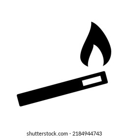 Matchstick Icon Or Logo Isolated Sign Symbol Vector Illustration - High Quality Black Style Vector Icons
