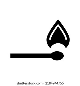 Matchstick Icon Or Logo Isolated Sign Symbol Vector Illustration - High Quality Black Style Vector Icons
