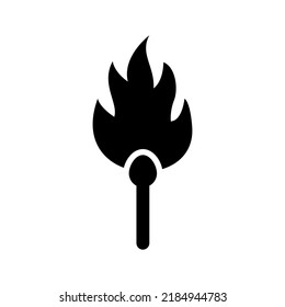 Matchstick Icon Or Logo Isolated Sign Symbol Vector Illustration - High Quality Black Style Vector Icons
