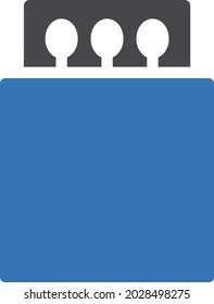 icono de color de glifo vectorial de chapa
