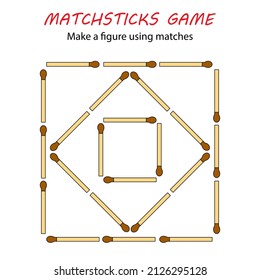 647 Matchstick puzzles Images, Stock Photos & Vectors | Shutterstock