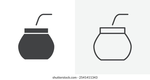 Mate icon flat and simple set design