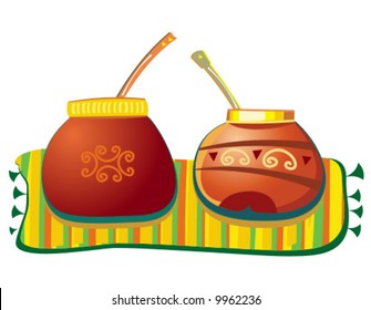 Mate pots. To see similar illustrations please visit my gallery.