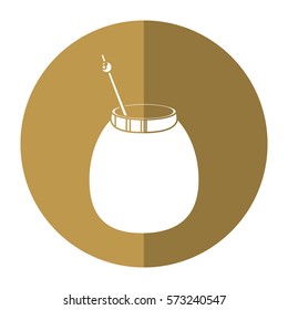 mate tea calabash herb-circle icon shadow
