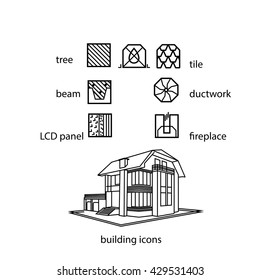  material building icons