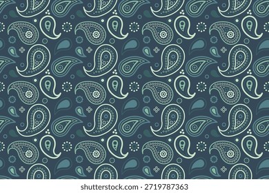 Tapete material de nativo texturizado. Paisley indian como florido asiático. Variação de giro de padrão contínuo sem emenda. Folha de papel de parede na imagem de cor da ideia.