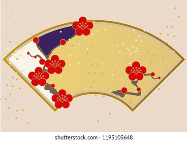 Material collection of New Year.
Illustration of spring image.
Image of spring of Japan.
Japanese pattern design material.
Image material of plum blossoms.
