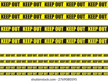 Material collection of off-limit sign tape