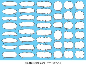 Material collection of the Speech bubble