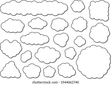 Material collection of the Speech bubble