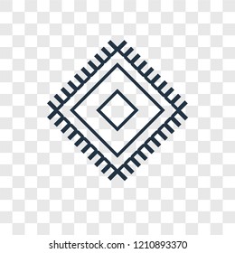 Material concept vector linear icon isolated on transparent background, Material concept transparency concept in outline style