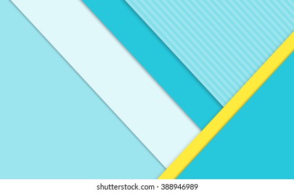 Material design. Abstract modern shape material vector design. Unusual wallpaper or background template illustration. Paper geometric shape colorful layout. Trendy decorative backdrop mockup
