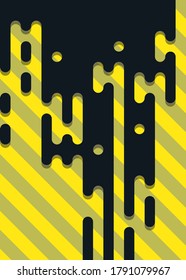 Resumen de diseño material Líneas de color redondeadas de media tonalidad ilustración de fondo de transición