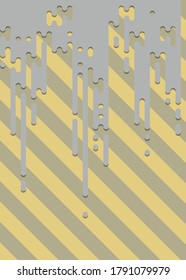 Material Design Abstract Rounded Color Lines halftone transition background illustration