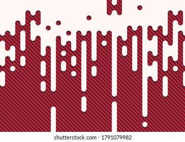 Resumen de diseño material Líneas de color redondeadas de media tonalidad ilustración de fondo de transición